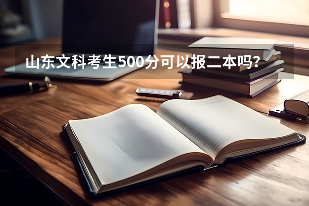 山東文科考生500分可以報二本嗎？