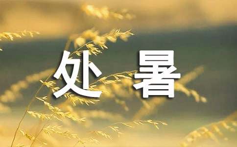 關(guān)于處暑的寄語(yǔ)170句