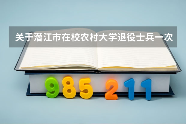 關于潛江市在校農村大學退役士兵一次性經濟補貼是多少？什么時