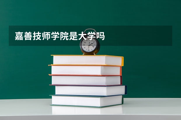 嘉善技師學院是大學嗎