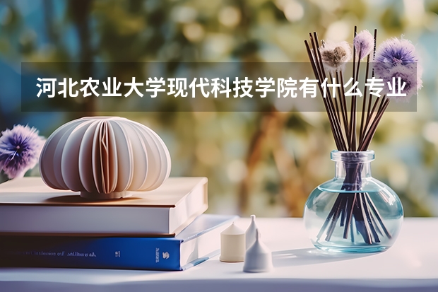 河北農(nóng)業(yè)大學(xué)現(xiàn)代科技學(xué)院有什么專業(yè)比較好？