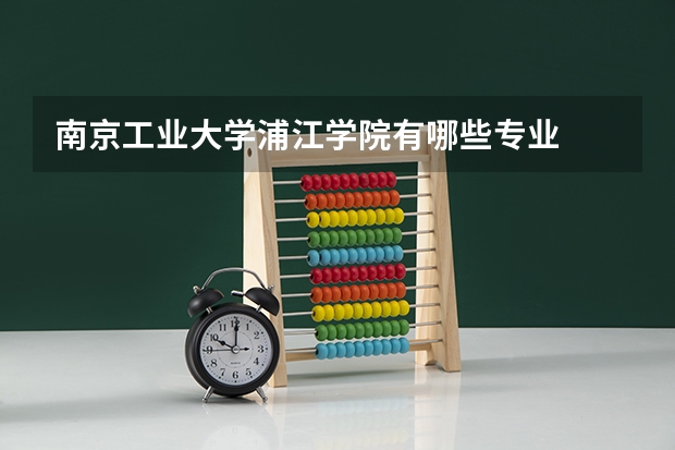 南京工業大學浦江學院有哪些專業