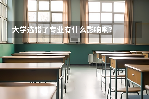 大學(xué)選錯了專業(yè)有什么影響啊？