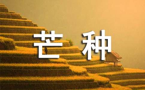 關(guān)于芒種的諺語（精選150句）